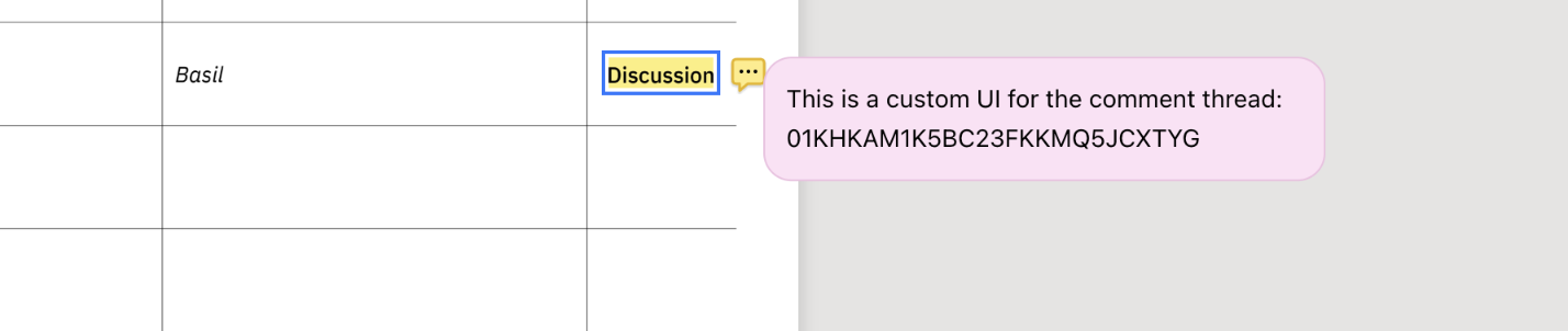 Full customization of Comment Thread UI