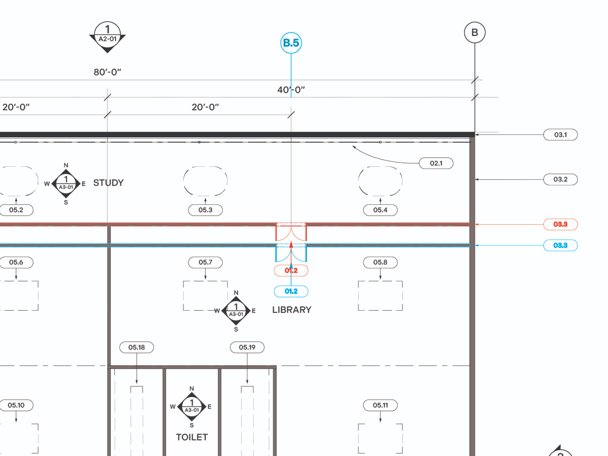 Two documents overlaid on one another to compare the changes between them