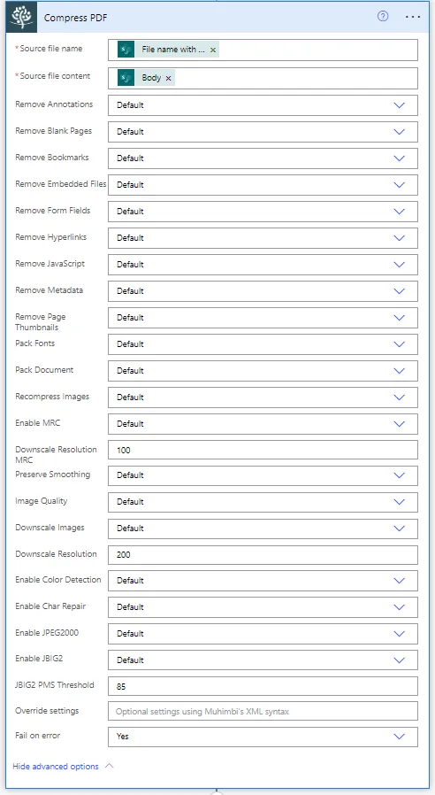 compress PDF