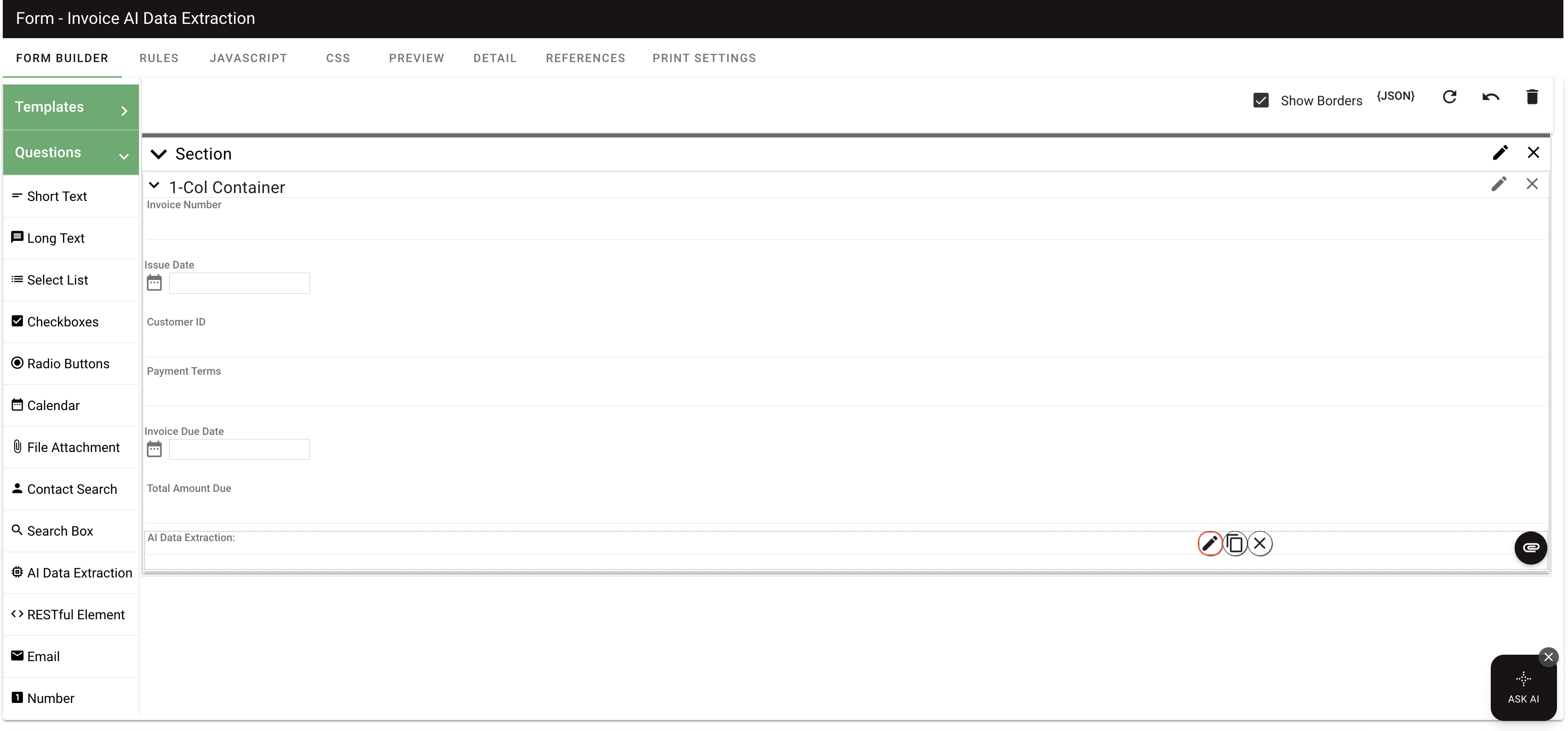 Configure AI Data Extraction