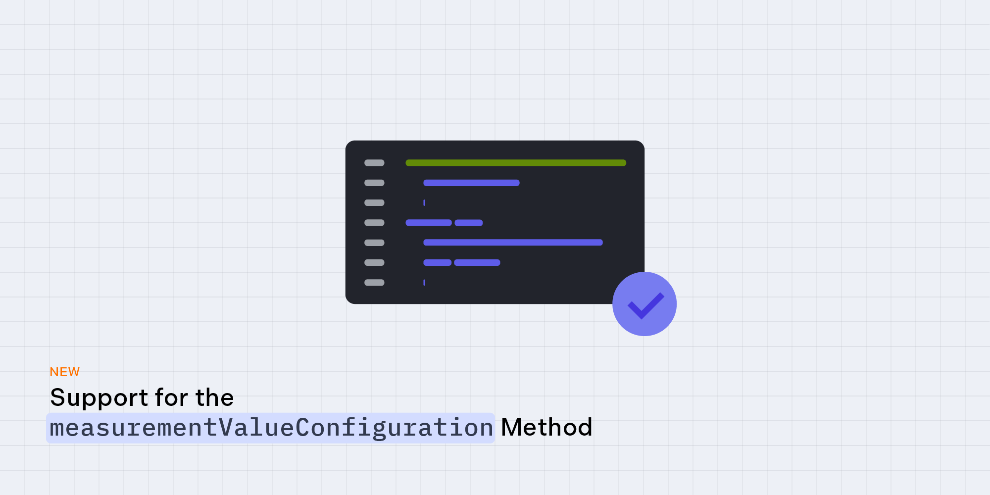 Measurement value configuration