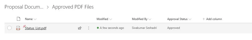 approved files