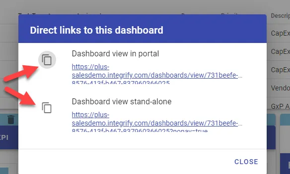 copy share links