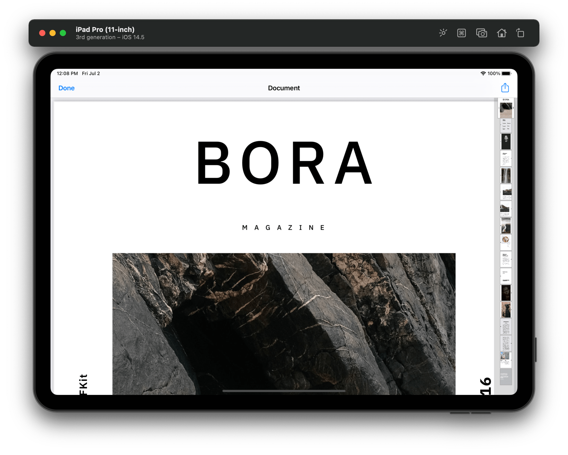 PDF using Cordova File Opener plugin on iOS
