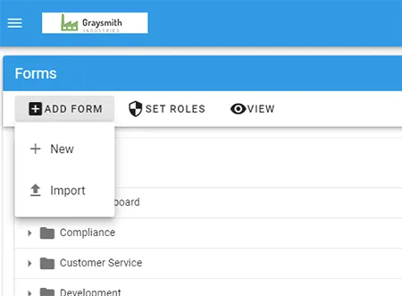 create form template