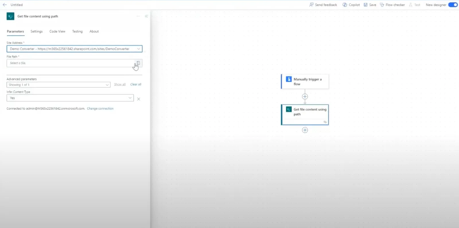 create manual flow