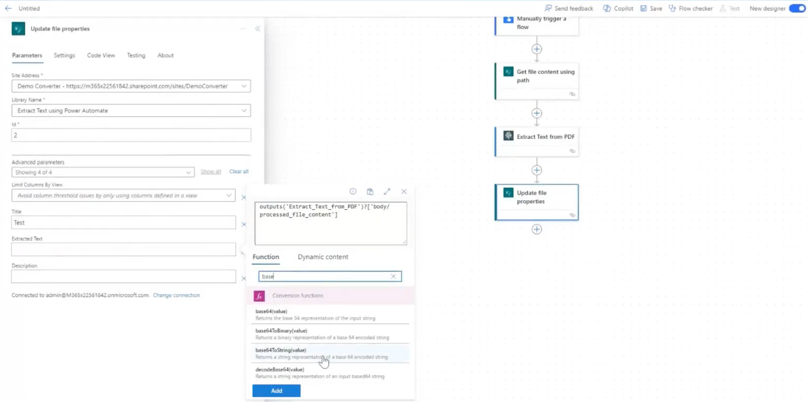 Update file properties