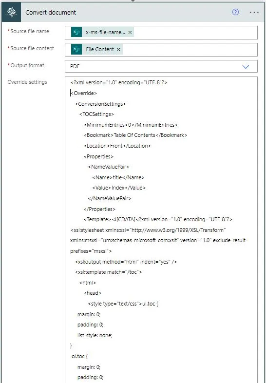 convert a document
