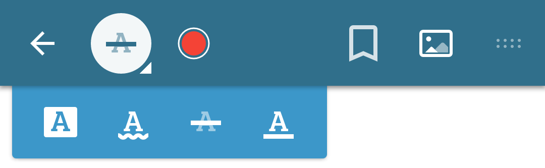 Custom toolbar grouping