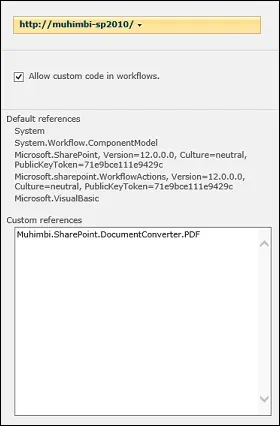 custom code