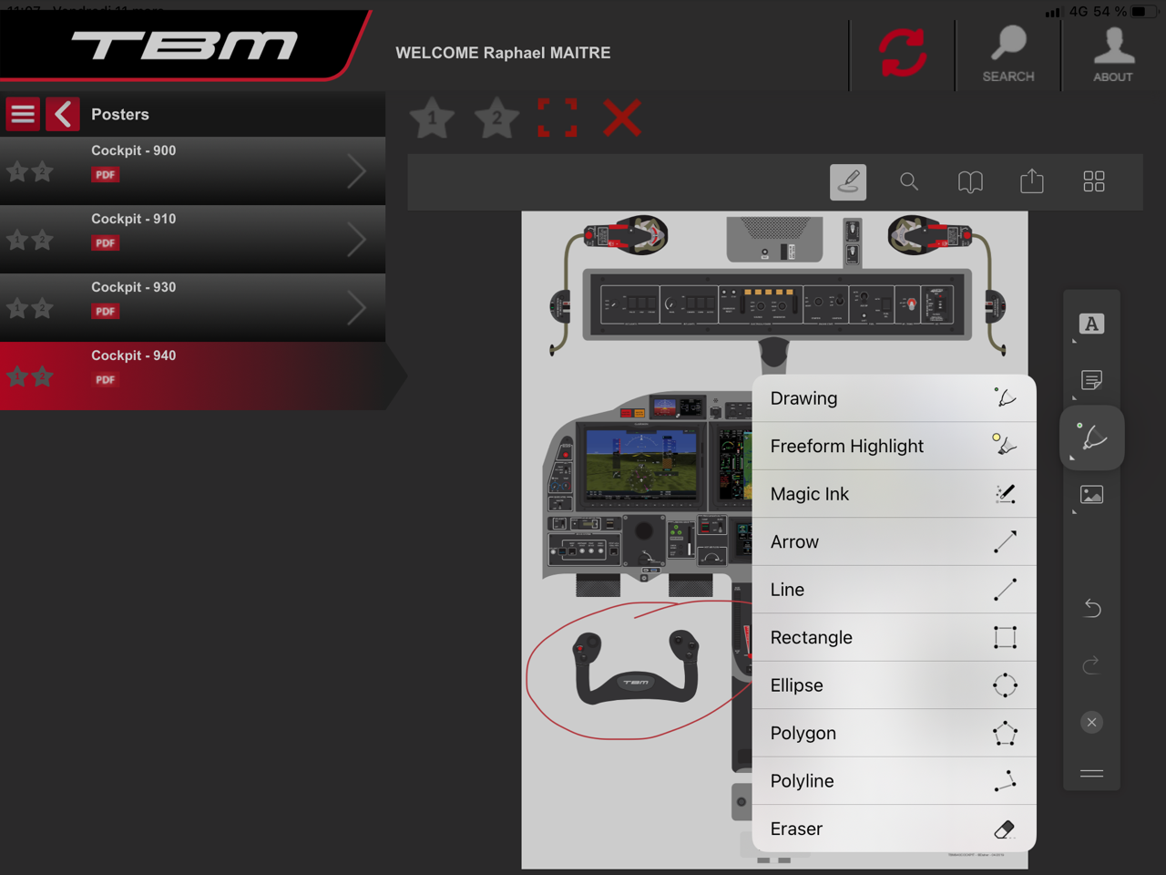 Daher app annotations example 2