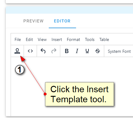 insert template html