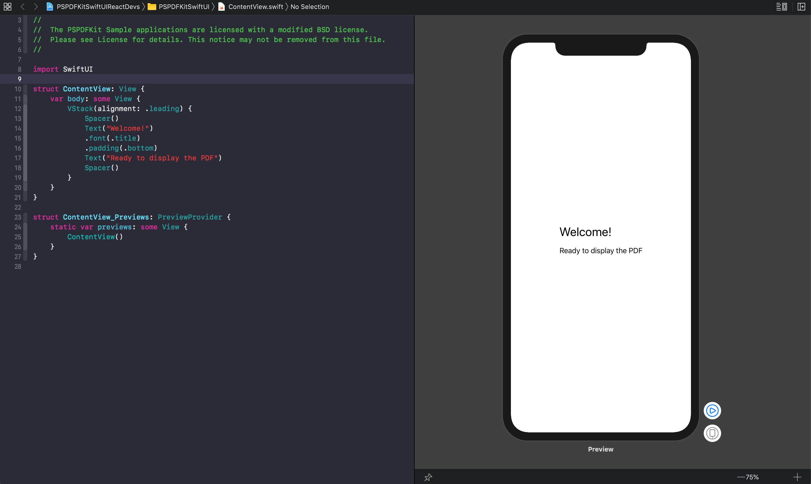 Design canvas on Xcode