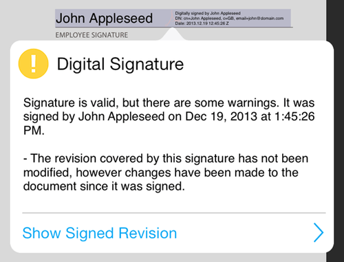 Digital signatures
