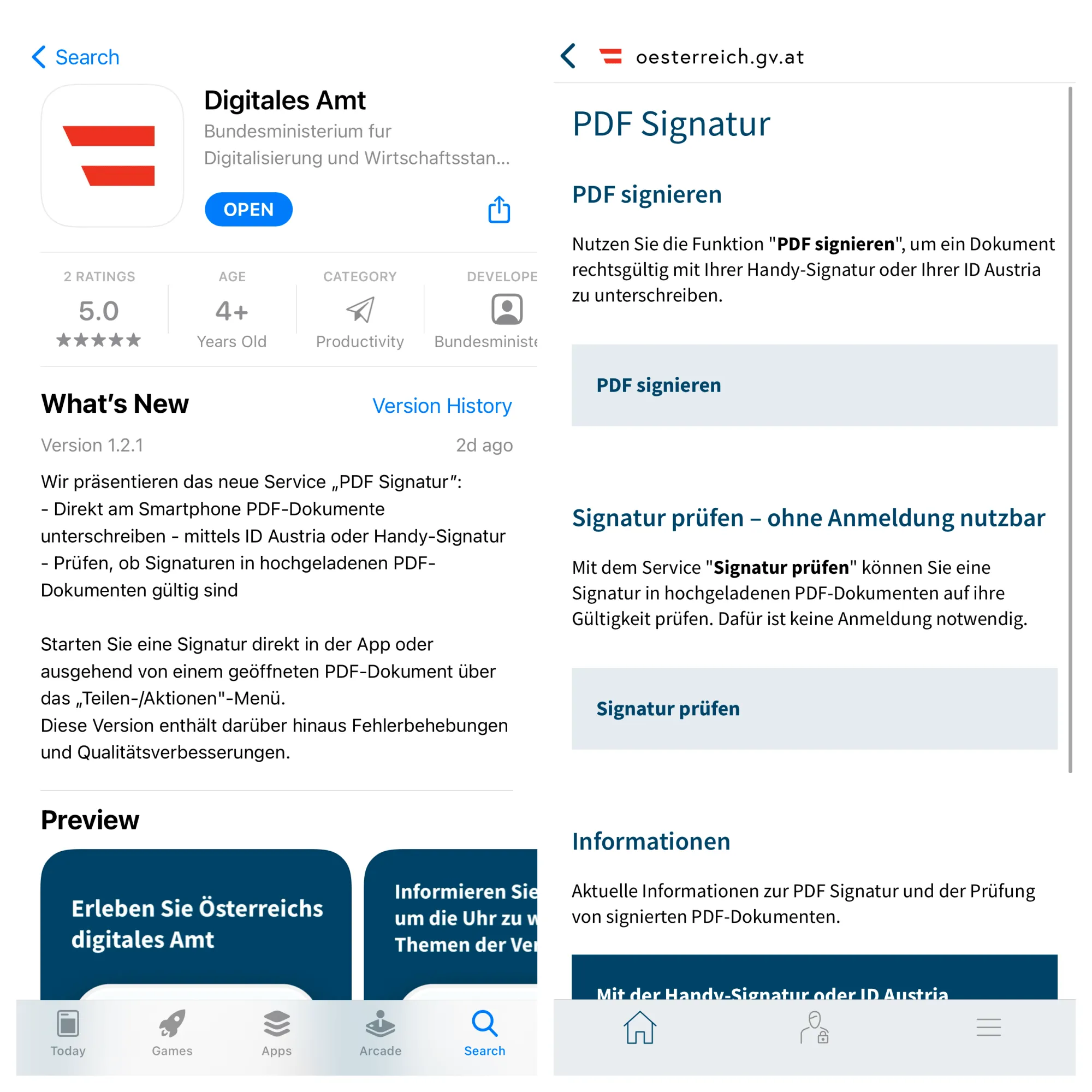 Digitales Amt App Screenshot
