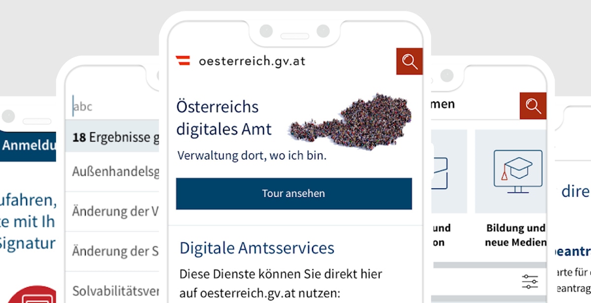 Digitales Amt App Screenshot Landscape