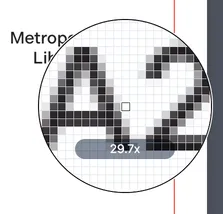 Document Comparison page magnifier.