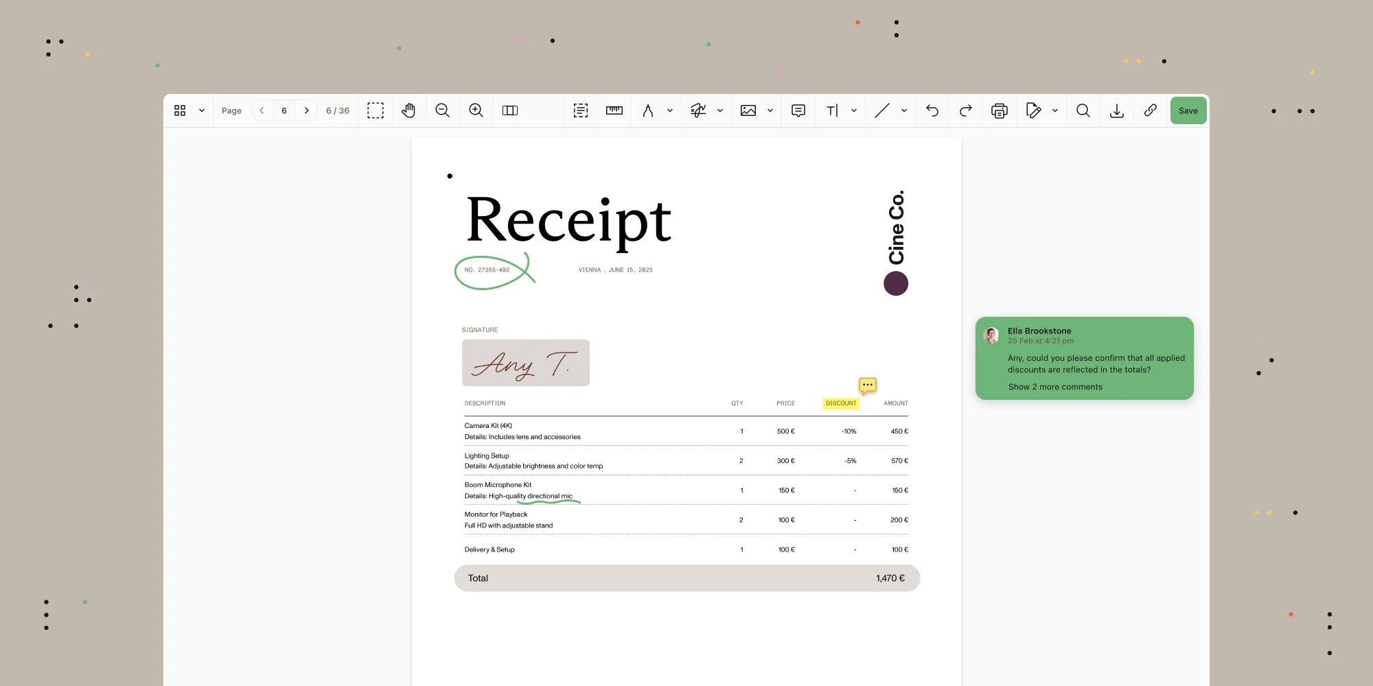 Document editing