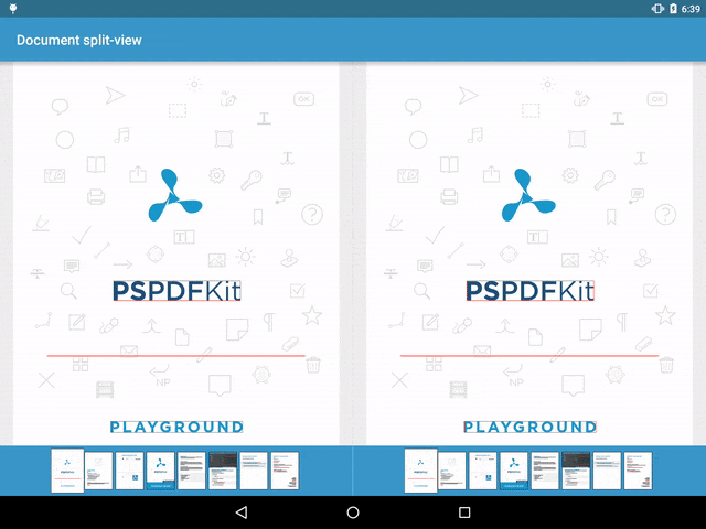 Split Screen Interface
