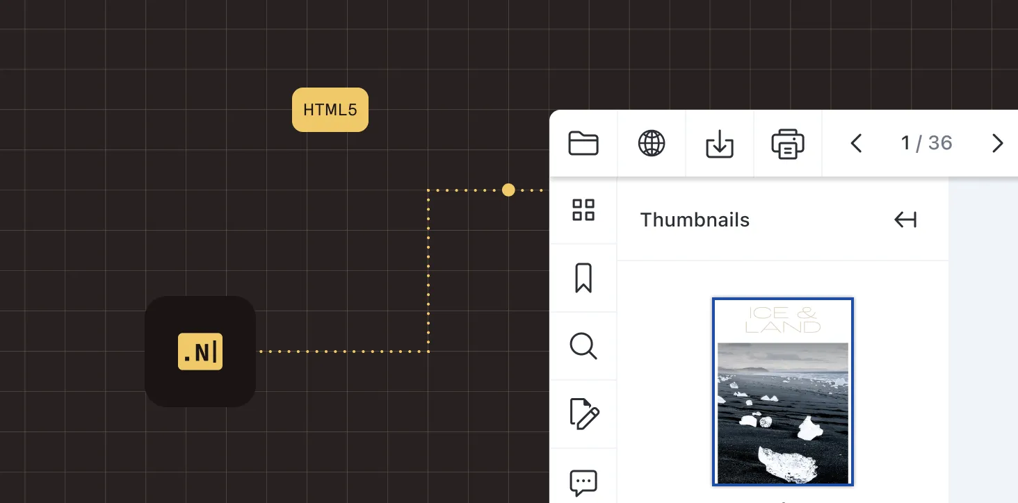 .NET PDF viewer illustration