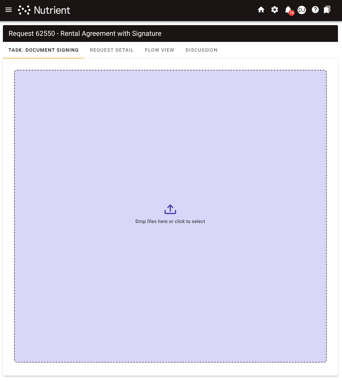 Drag or upload a document