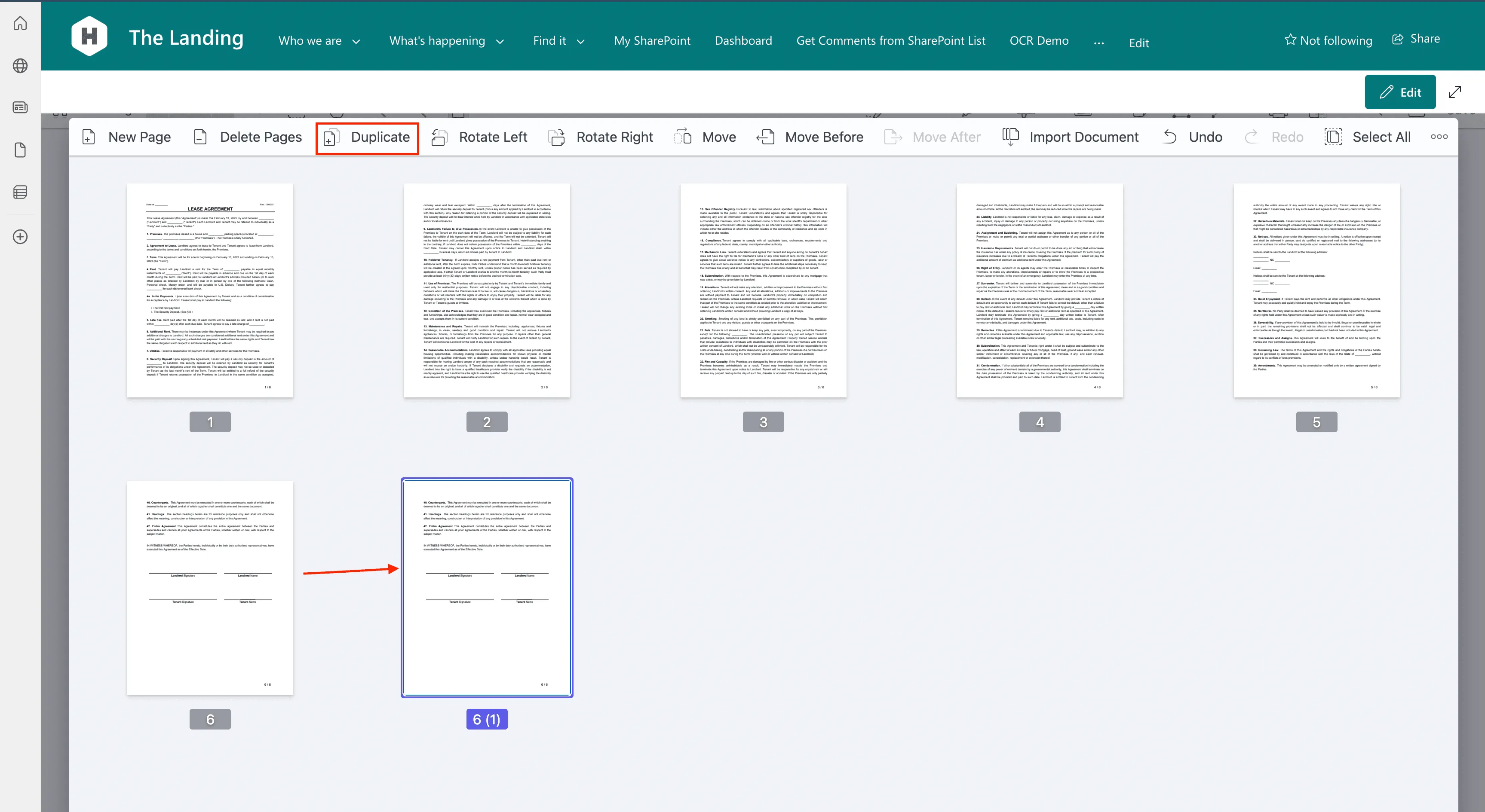 Copy PDF pages
