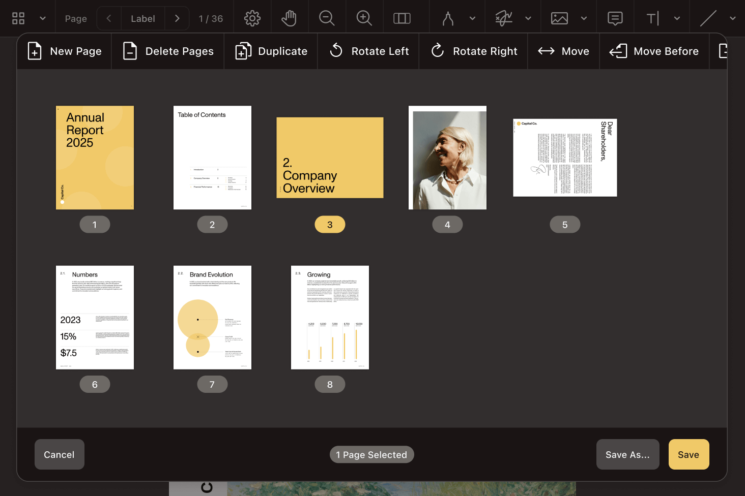 Full document control