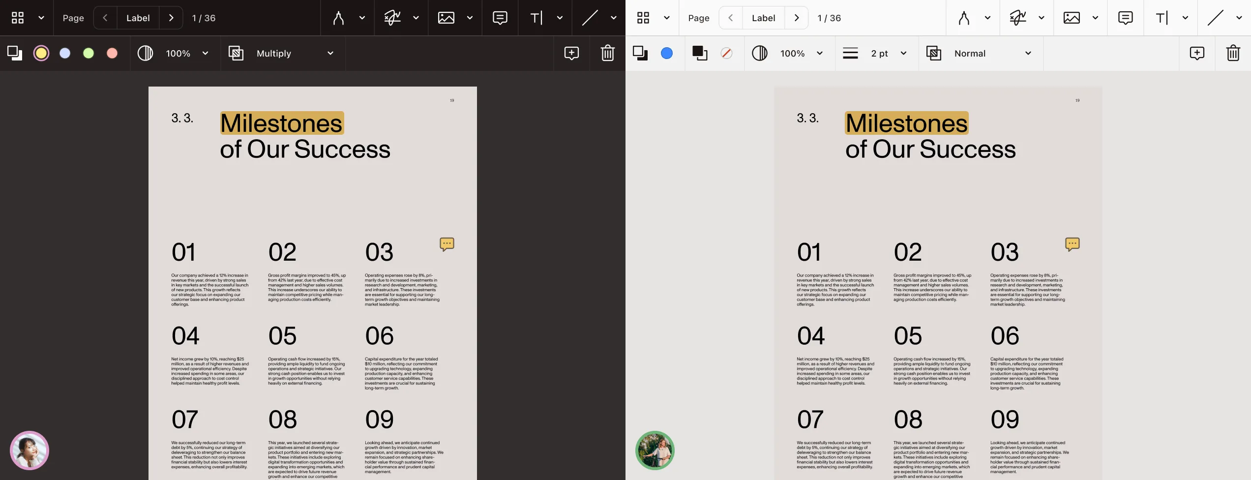 Dark and light theme editor