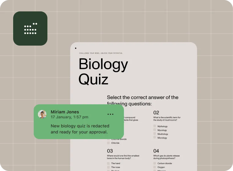 Curriculum management