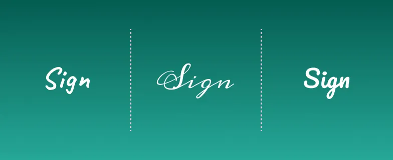 Electronic signatures UI