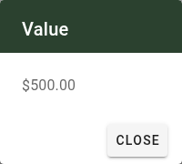 Preview showing formatted cell value