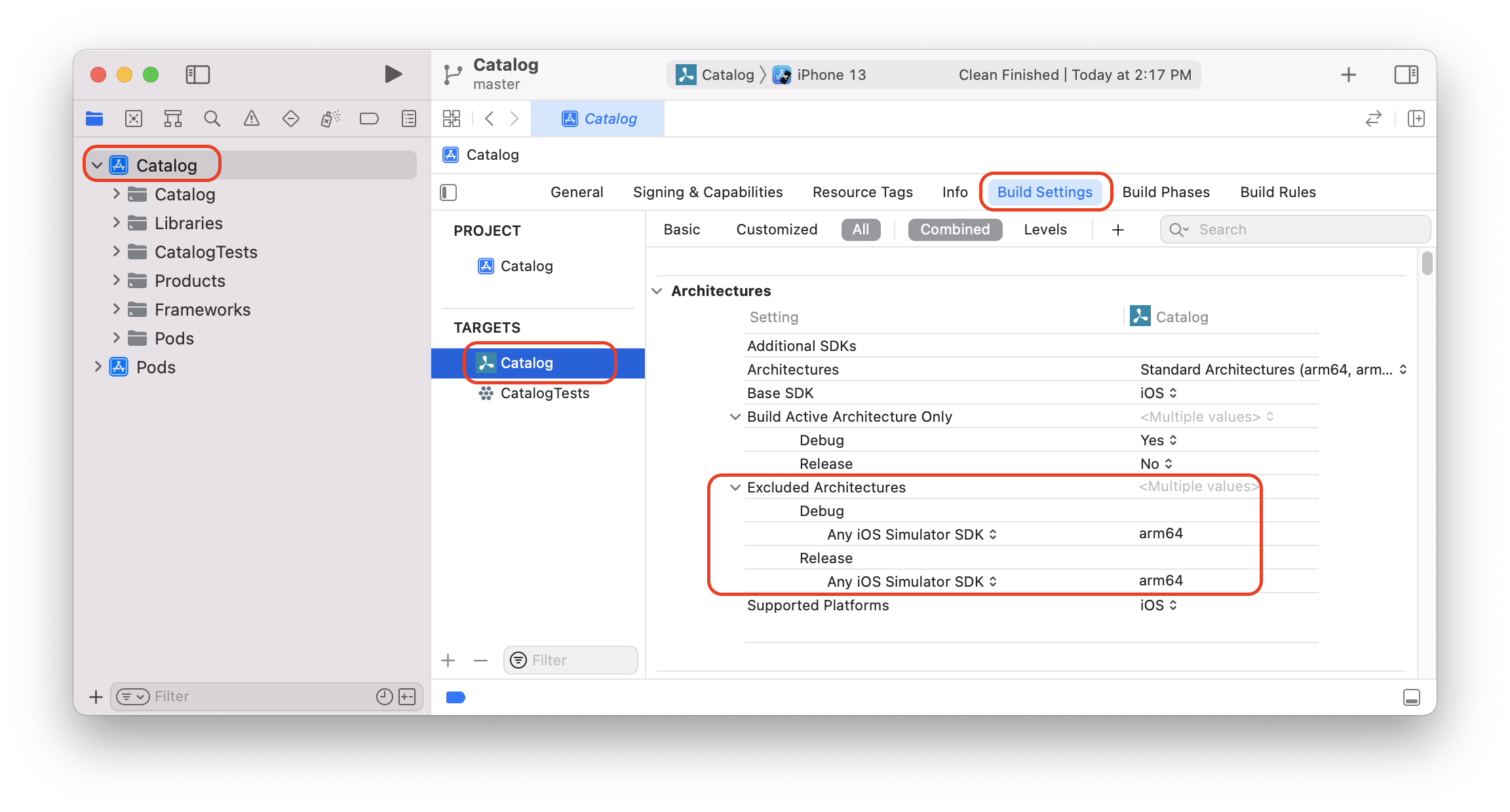 exclude-architectures-xcode-build-settings