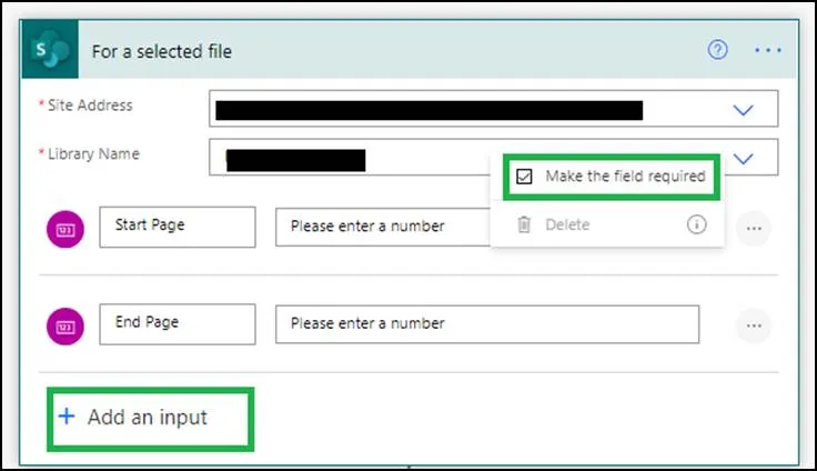 For a selected file