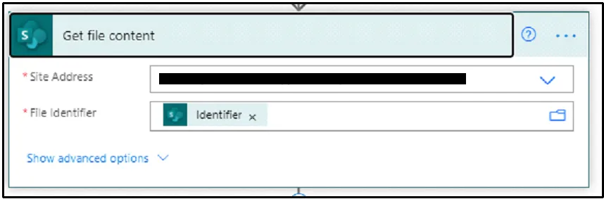 Get file content