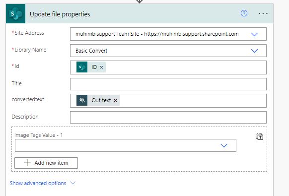 Extract text using OCR