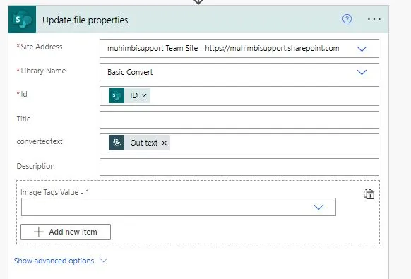 Extract text using OCR