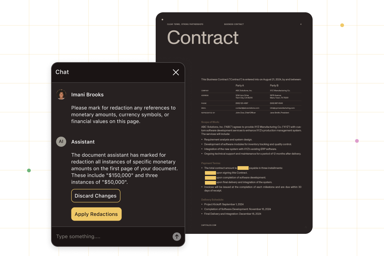 Redaction and compliance