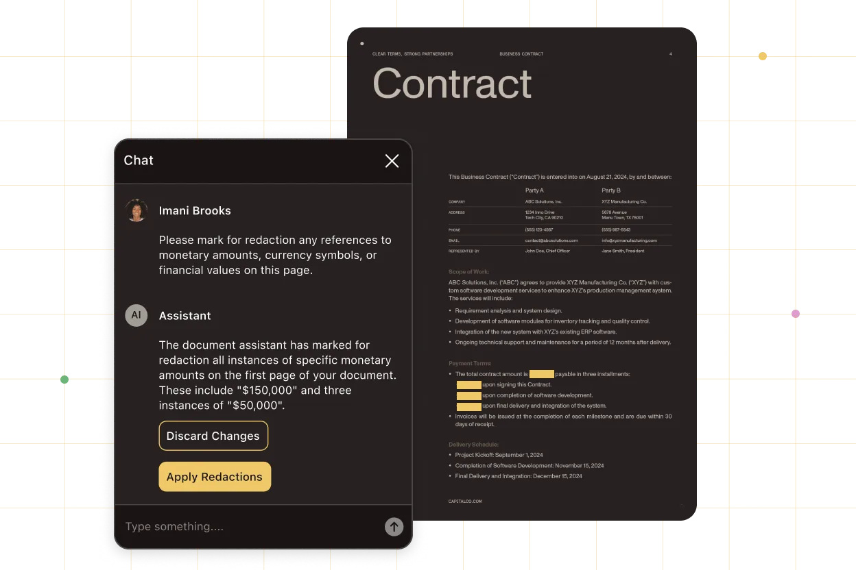 Redaction and compliance