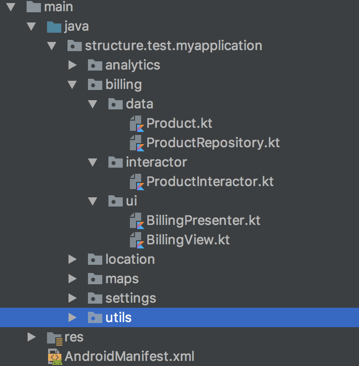 Useful folder structure