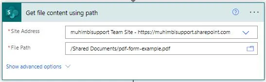 get file content using path