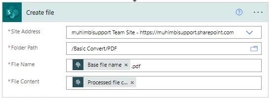 create file