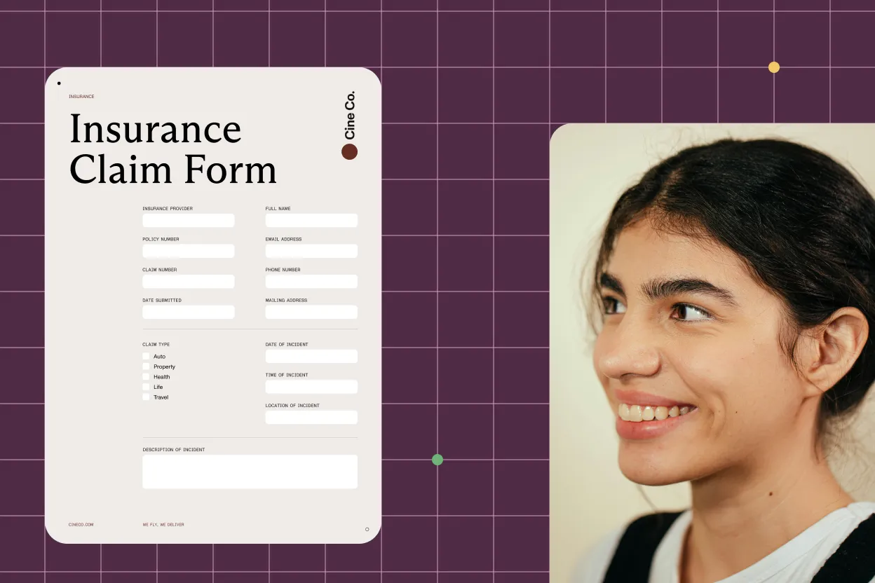 Insurance claim form