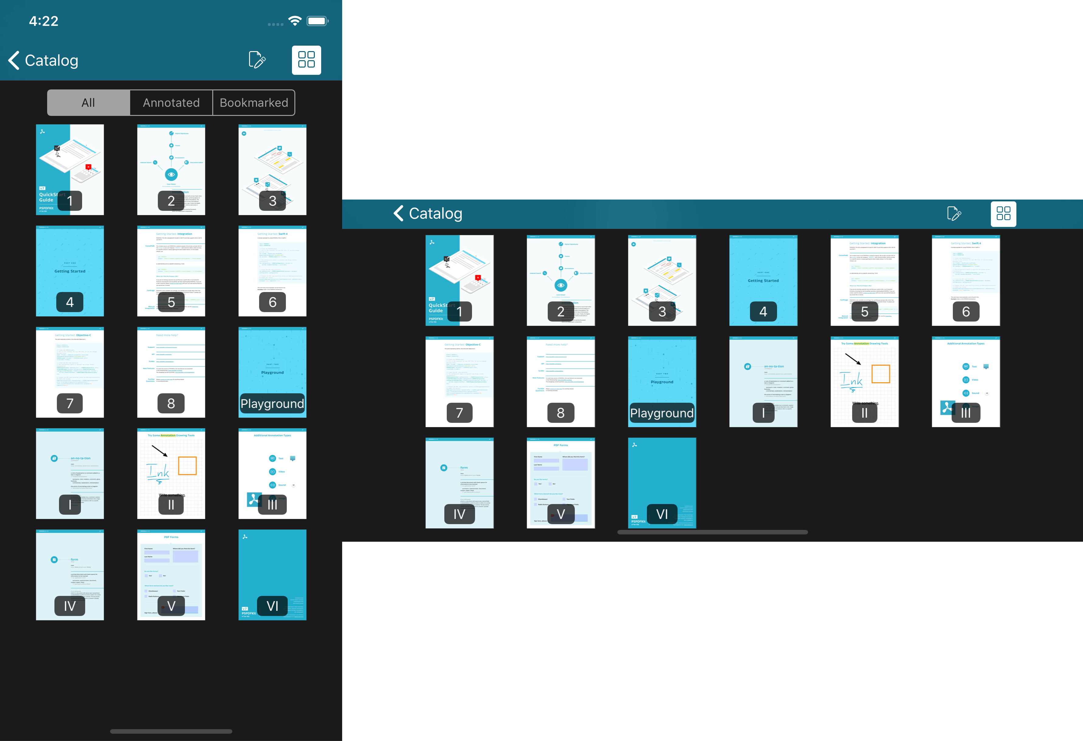 Thumbnails using fixed size on iPhone