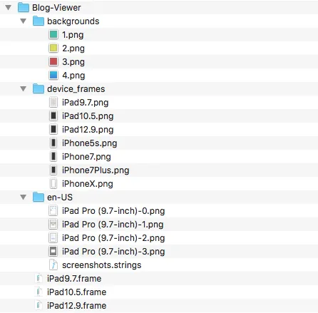 Folder structure