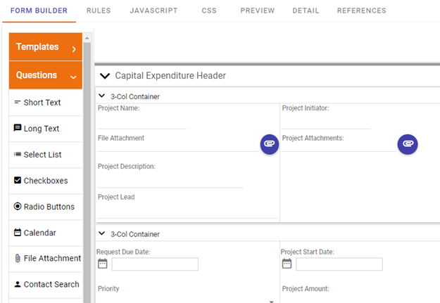 approval form designer