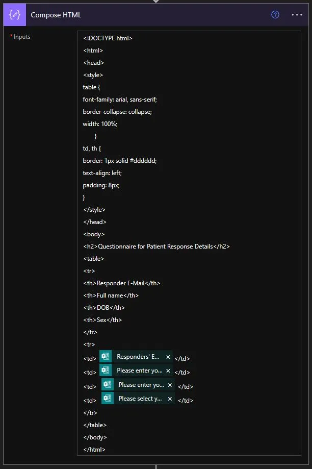 compose action