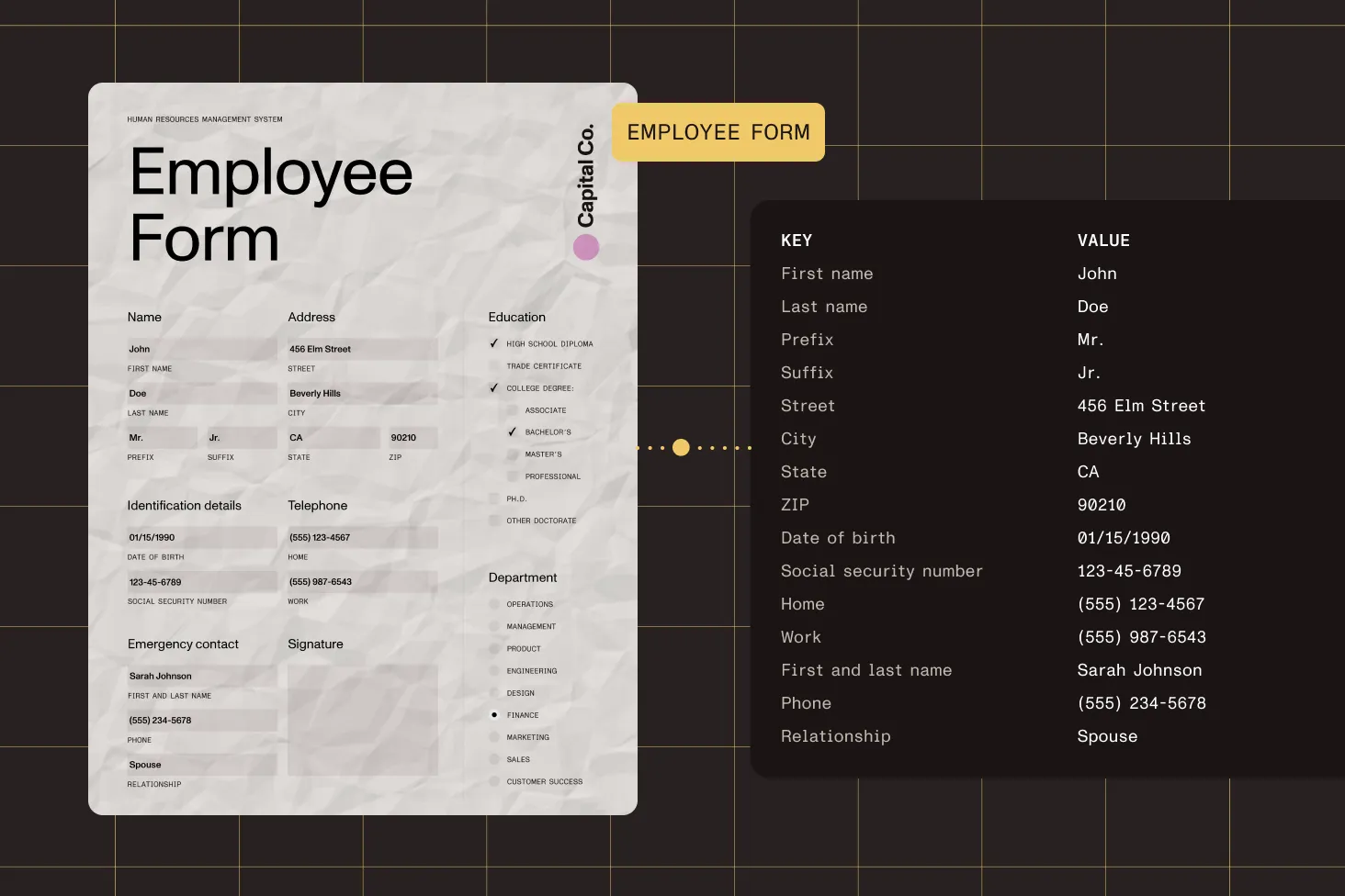 Form Recognition demo interface