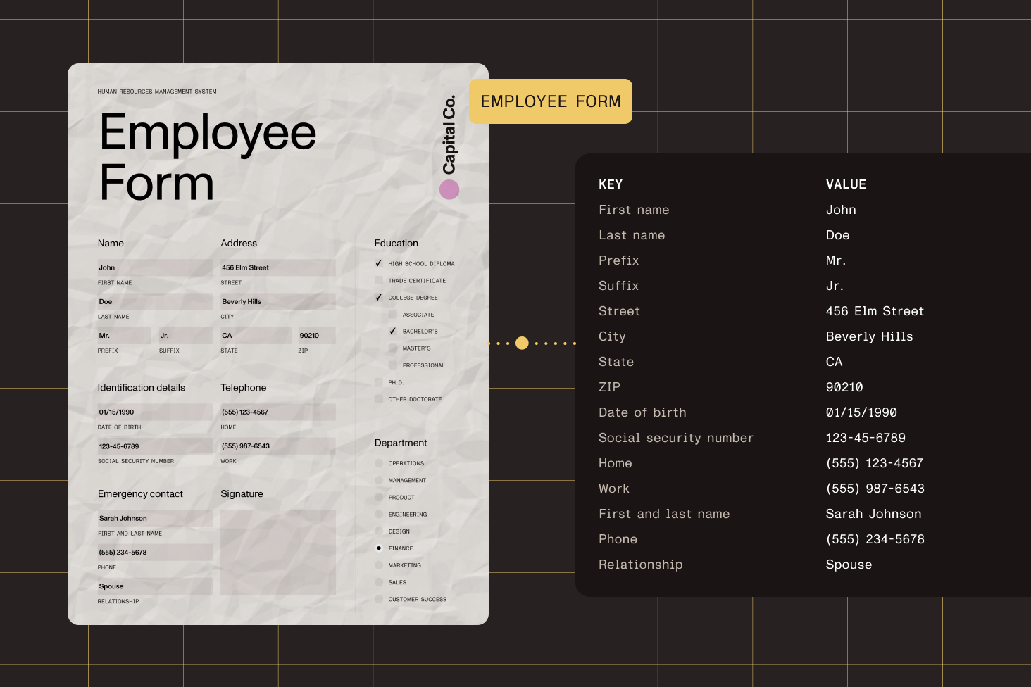 Form Recognition demo interface