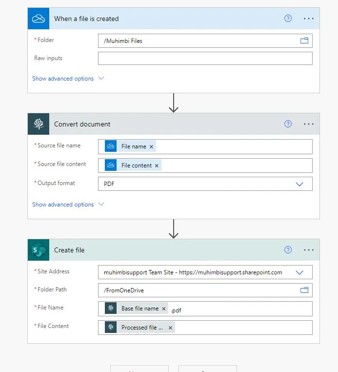 generate pdf flow