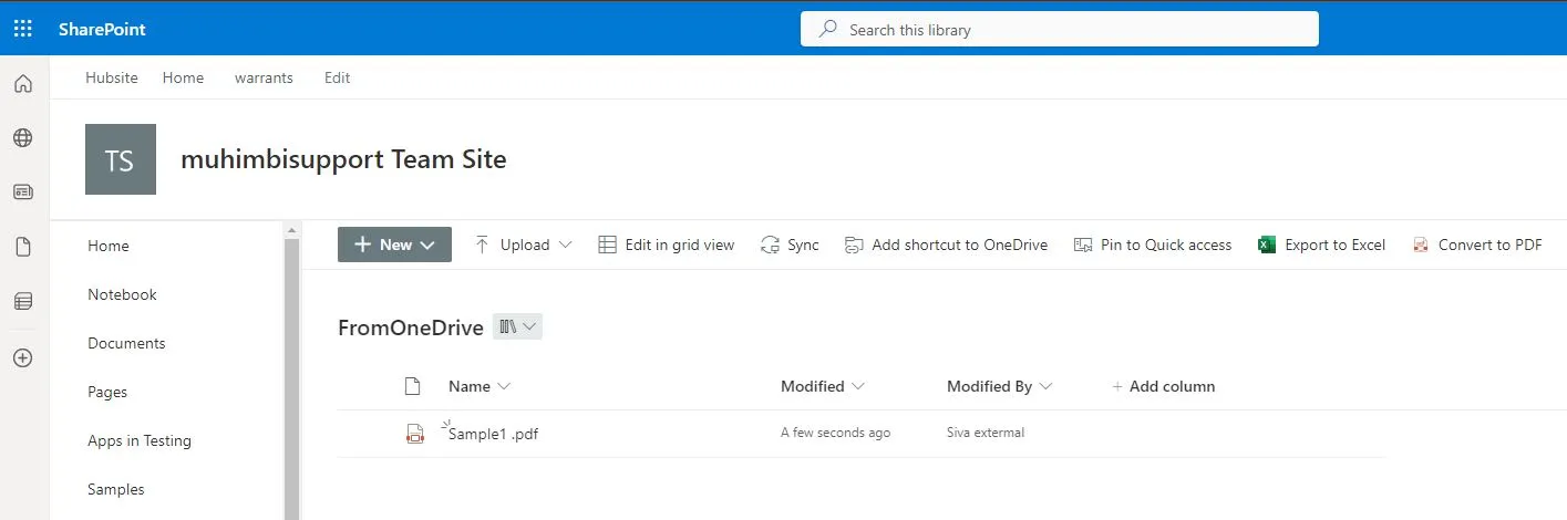 sharepoint files